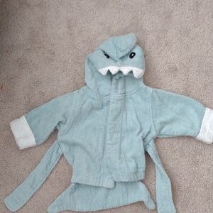 Baby Aspen Shark Bath Robe 6-9 Months